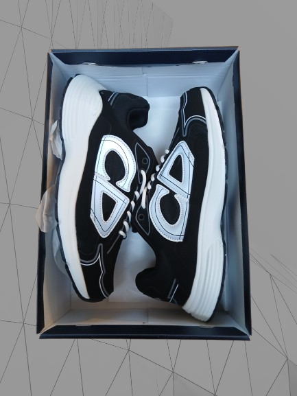 Diors B30s Trainers Black and White