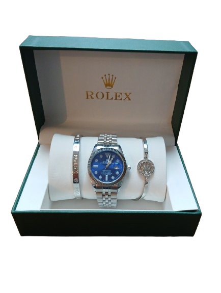 Rolex Set With Blue Face
